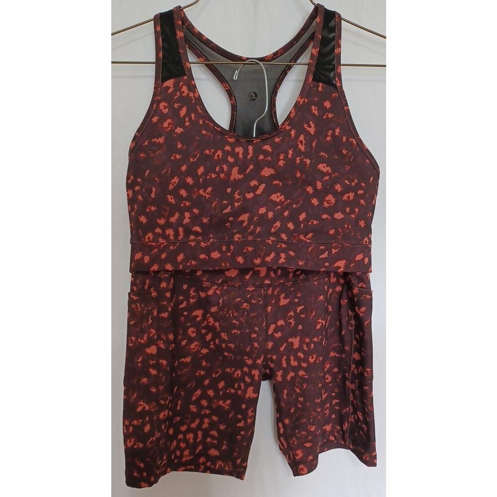 LegEnd Women’s Activewear 2 Pc Workout Suit XL Brown/Pink Color A 140